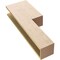 Ekena Millwork 6"W x 12"D x 36"H Thin Chapel Hill Rough Cedar Woodgrain TimberThane Corbel, Primed Tan CORUR06X12X36CHPRCPR - alternate 3